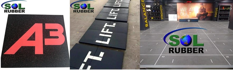 Compliant Commercial Gym Crumb Rubber Tile