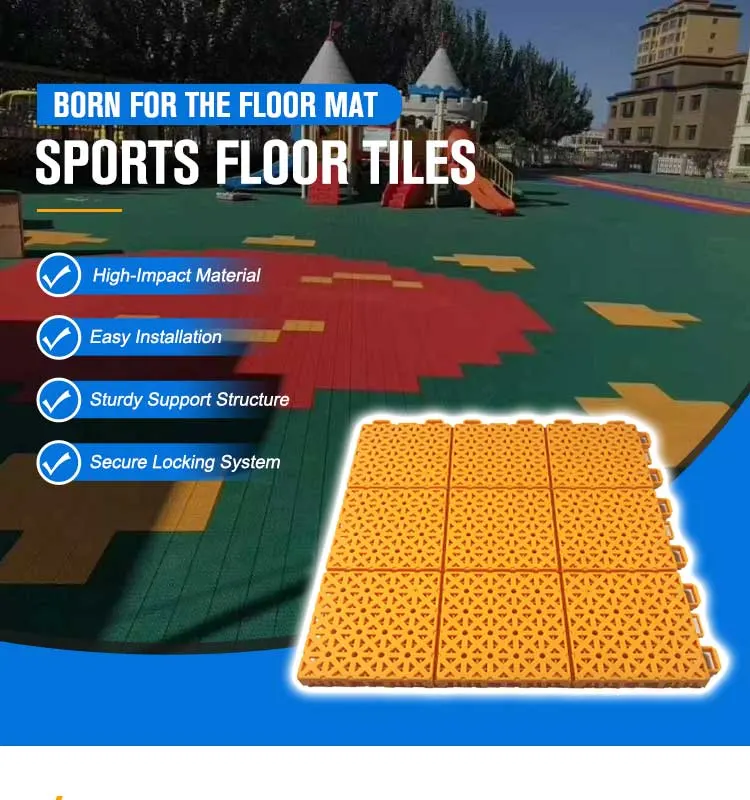 Weather-Resistant Outdoor Sport Court Tiles for Basketball Courts and Multi-Sport Play Areas