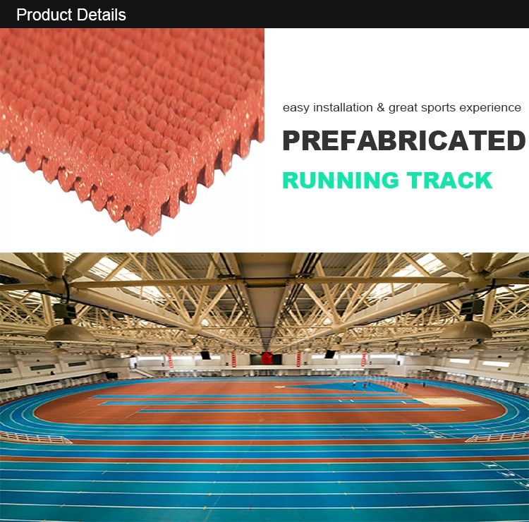 Standard Hottest Best Prefabricated Easy Installation Finished Product Roller Waterproof Synthetic Rubber Running Track Athletic Material Track Flooring