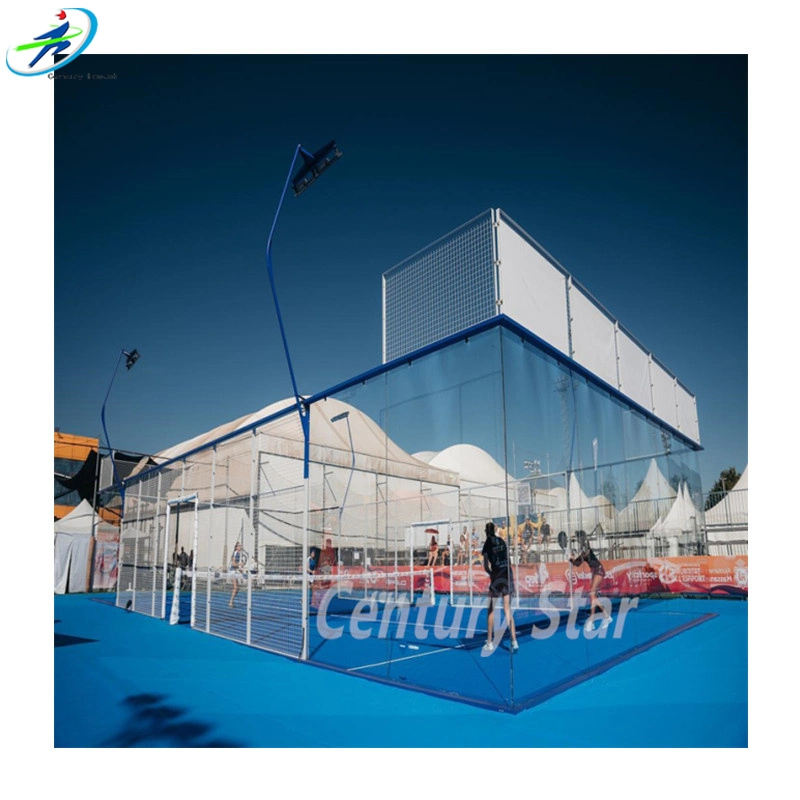 Century Star Paint Basketball Outside Court Interlocking Sport Floor Manufacturing Factory Price LED Light Sports Flooring New Design Padel Tennis Court