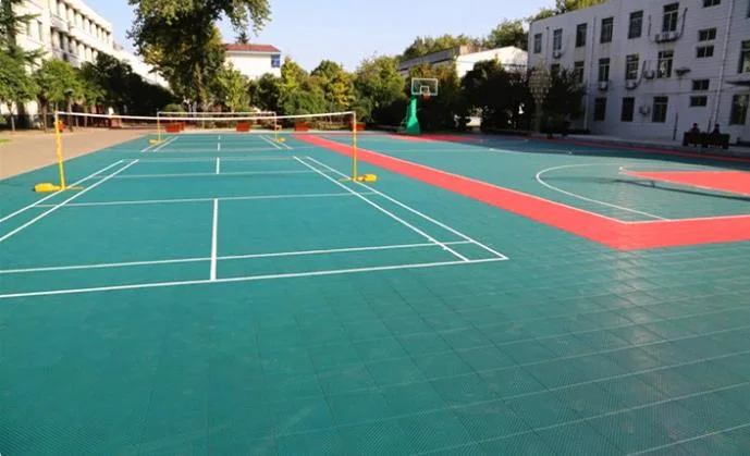 Cheap PP Interlocking Sports Flooring Basketball Floor Tiles for Pickleball Court