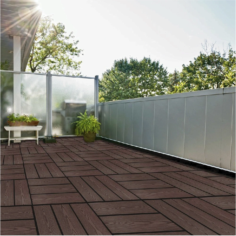 Online Technical Support Outdoor Wooden Deck Composite Interlocking Tiles Decking