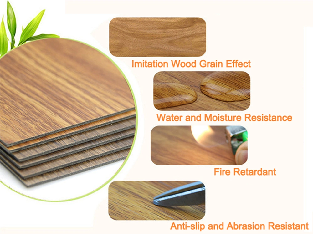 Bottom Price Wholesale PVC Carpet Wood Laminate Plastic 1.2mm-3mm PVC Vinyl Floor Sticker