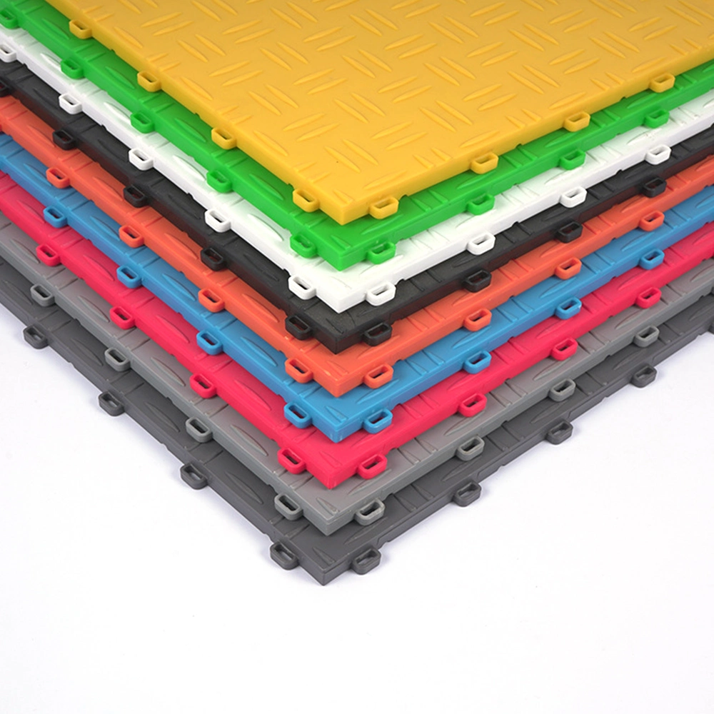 Non-Slip Garage Flooring Tile PVC Interlocking Tile Floor