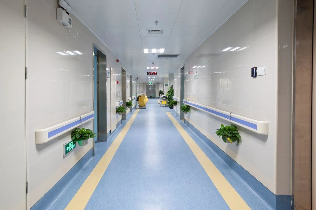 Anti Bacterial Plain Color Commercial Vinyl Hospital Floor PVC Rolls Homogeneous Vinyl Flooring