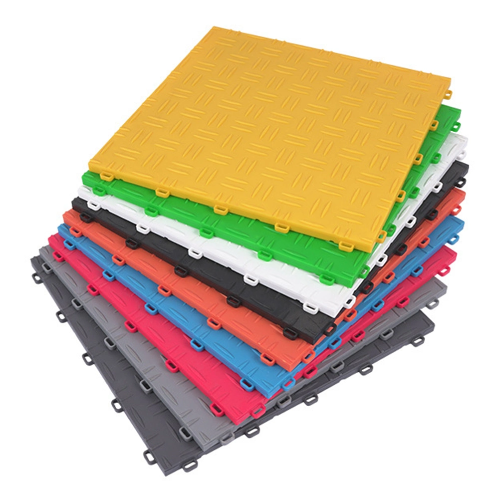 Non-Slip Garage Flooring Tile PVC Interlocking Tile Floor