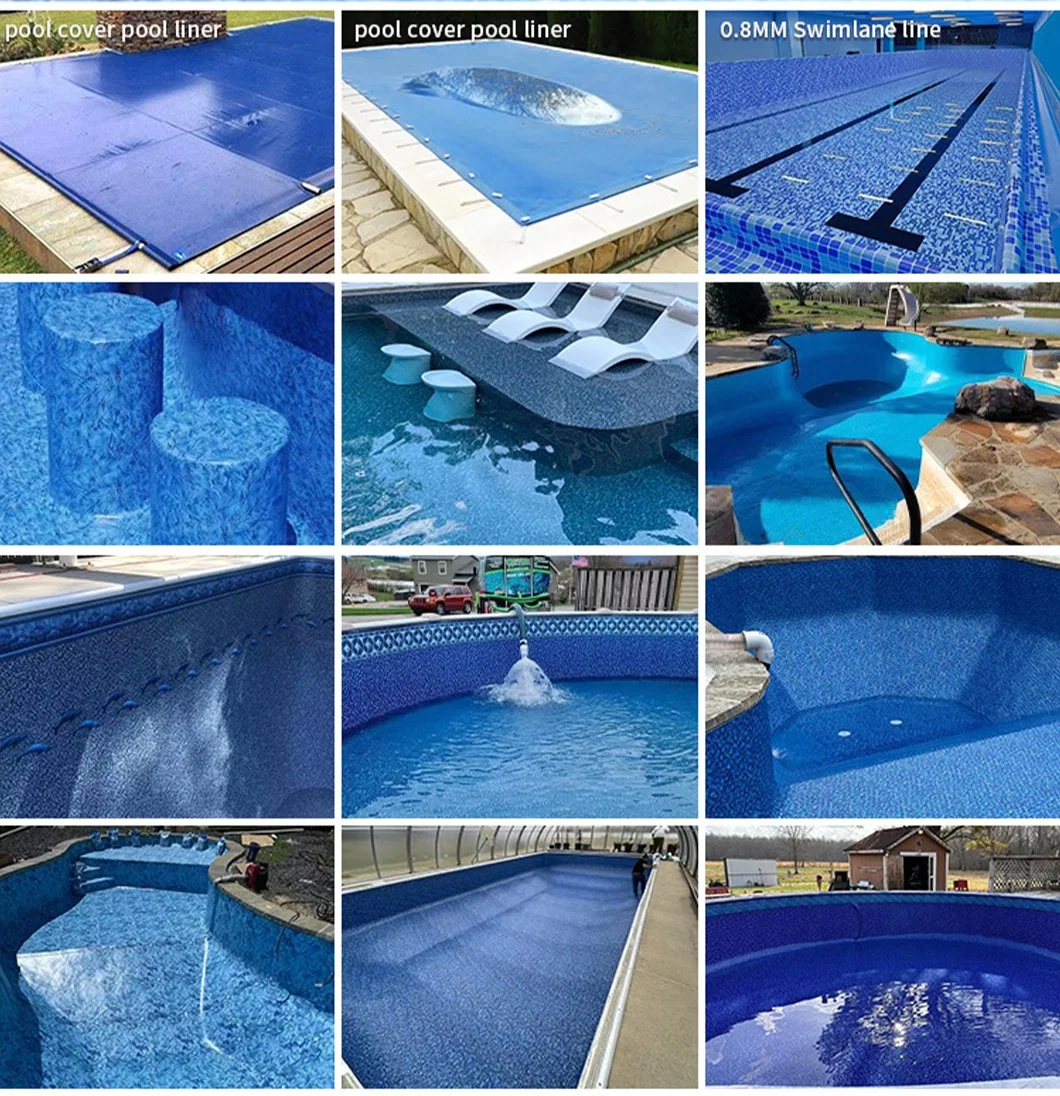 1.2mm 1.5mm Mosaic PVC Vinyl Pool Liner Material Plastic Swimming Pool Liner