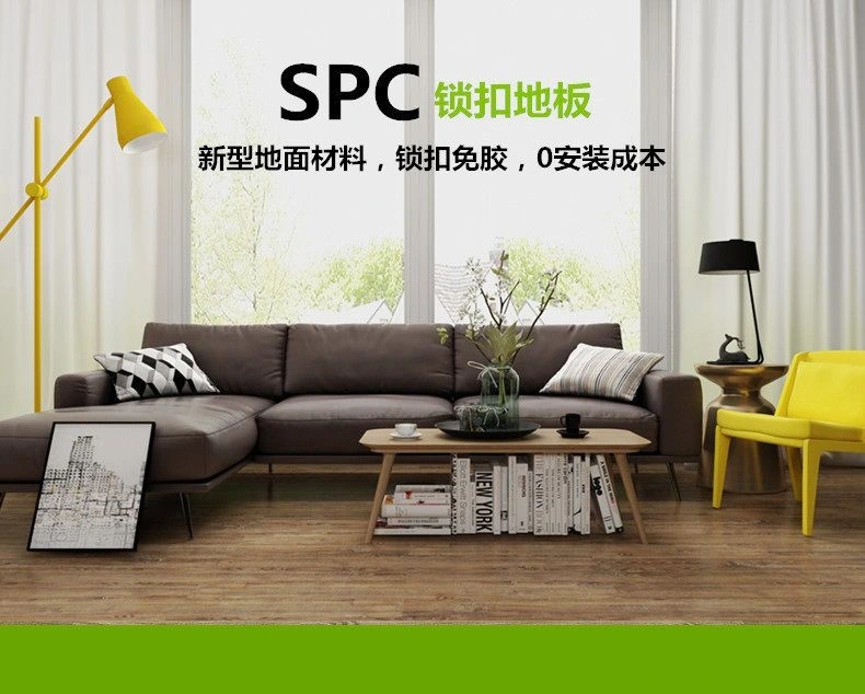 China Manufacturer Flooring Panel Waterproof Spc PVC Plastic Flooring for Decoration