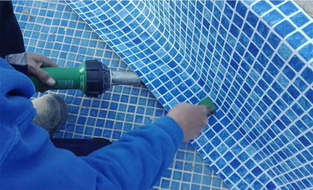 0.75mm PVC Plastic Liner with Anti-Slip Vinyl Material for Swimming Pool Liners