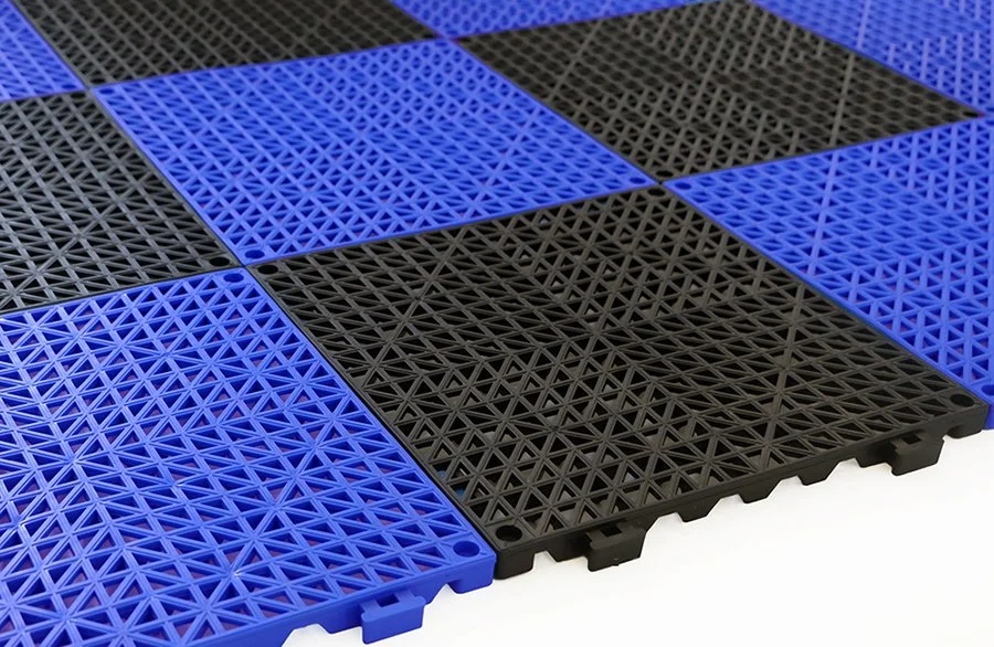 PVC High Quality Pool Bathroom Non-Slip Drainage Interlocking Floor Mats Hebei Elric