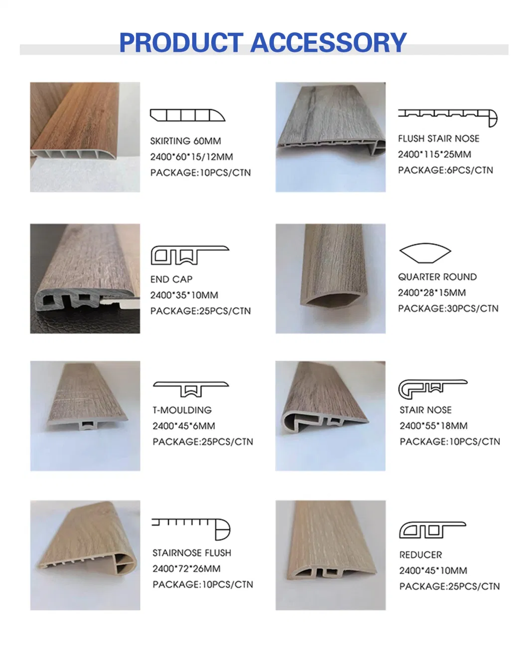 China Manufacturer 4mm 5mm 6mm 7mm 8mm Waterproof Rigid Core PVC Plastic Click Lock Spc Vinyl Flooring Plank with IXPE Underlayment