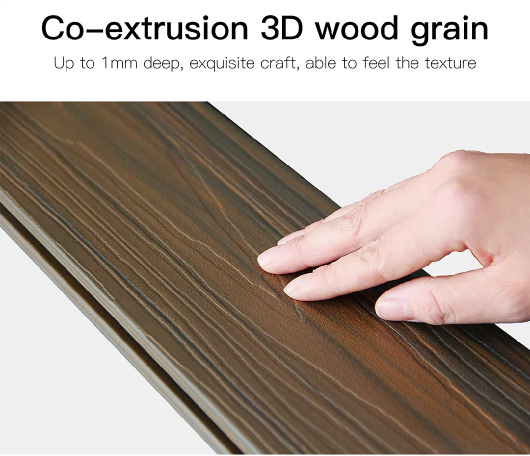 Stronger Groove Solid Thick WPC Decking Tiles Wood Interlocking