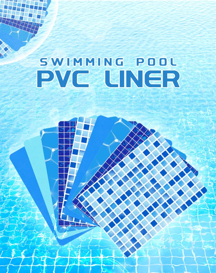 Manufacturer Plastic Product PVC Film Anti-Slip Mosaic Color PVC Swimming Pool Liner