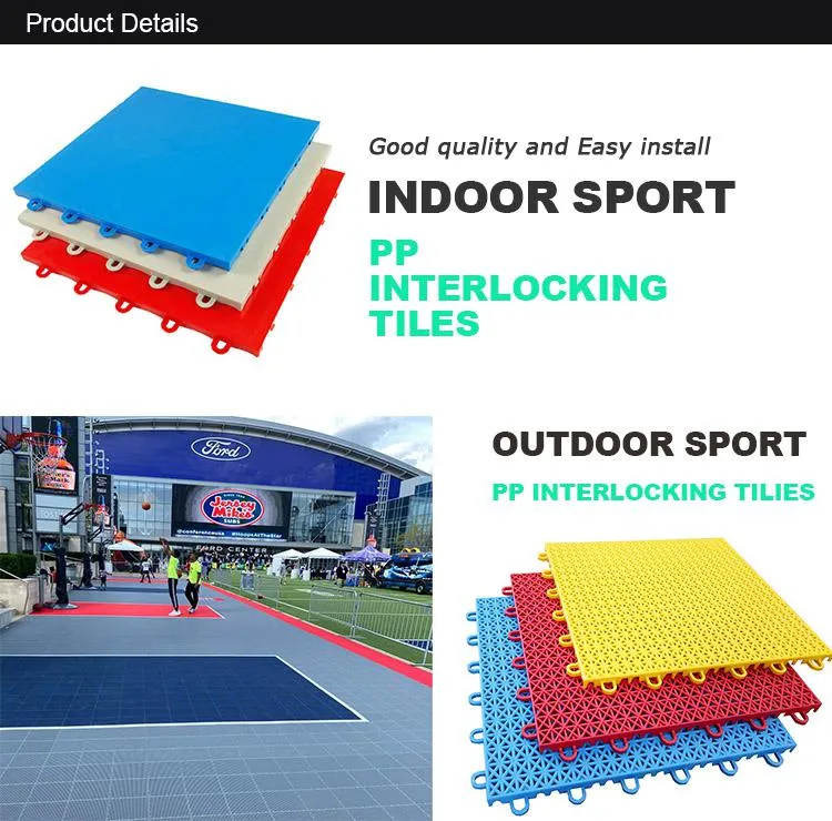 PP Interlocking Tiles Basketball Court Flooring Sport Flooring Easy and Fast Installation for Multisport Sports