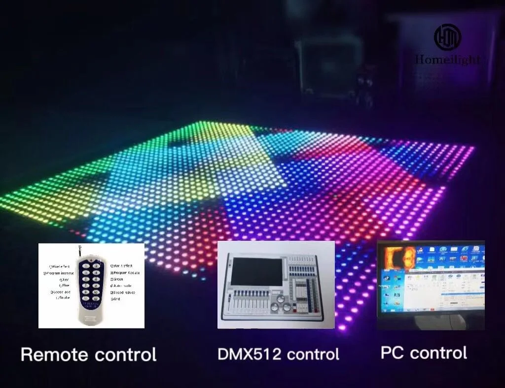 Wholesale DMX Interactive Props Dance Floors Portable LED Video Dance Floor for Party