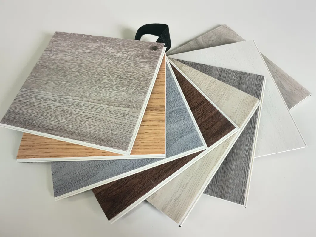 on Sale Wholesale Plastic Spc PVC Film Click Flooring Herringbone Vinyl Tile