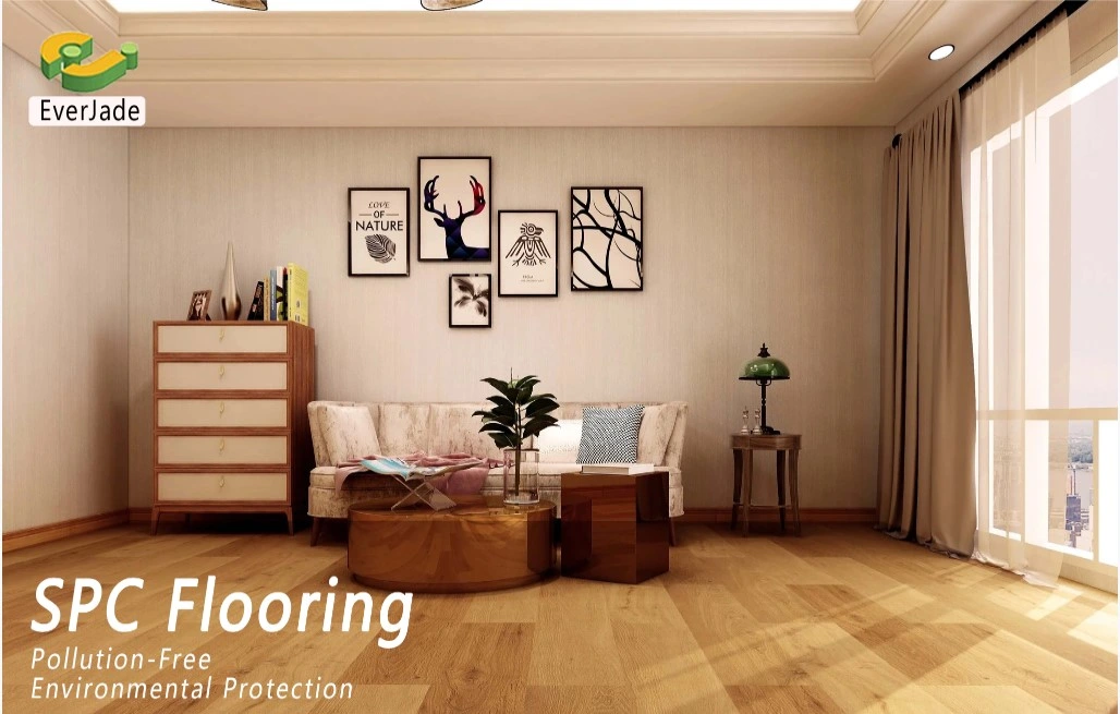 Wholesale Wood Pattern White Oak PVC Plastic Tile Click Vinyl Floor Spc Rigid Vinyl Flooring