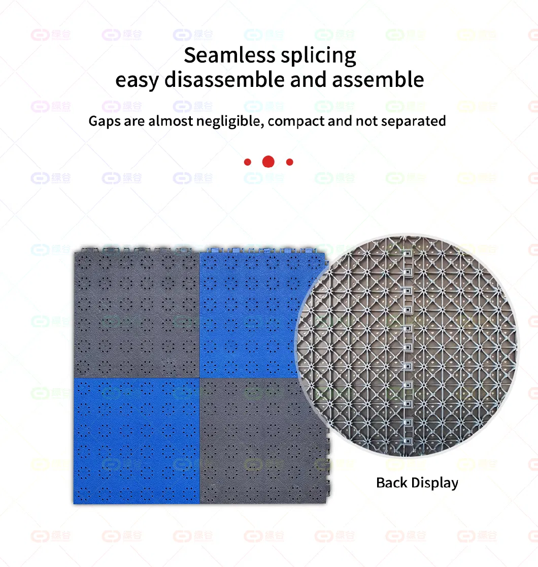 Sport Flooring Indoor Outdoor PP Interlocking Garage Floor Tile Removable Plastic Sport Court Tiles