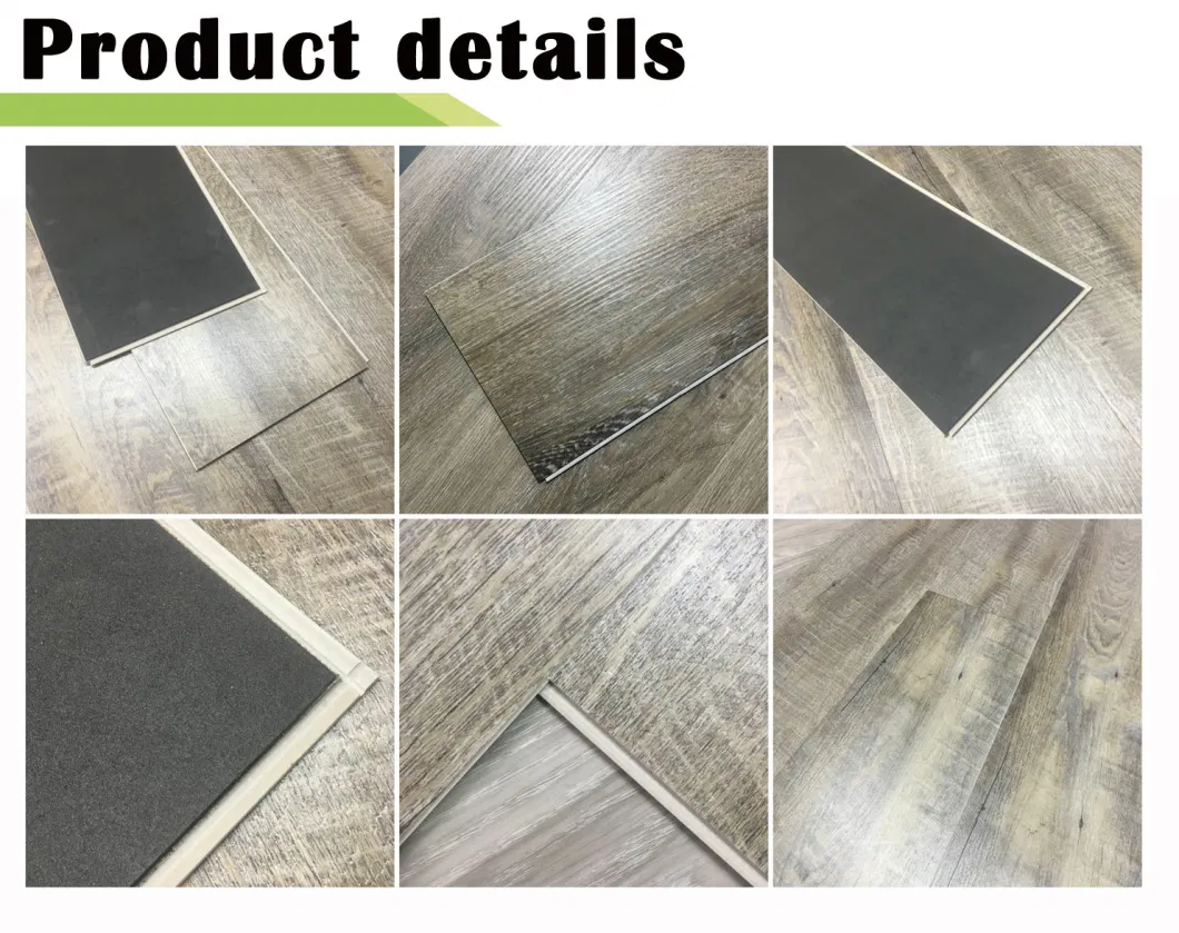 100% Waterproof 2mm 3mm 4mm 5mm Luxury Vinyl/Spc/PVC/Lvt/Lvp Flooring Eir Surface 100% Virgin, Non-Slip, Micro Bevel Painted Bevel, PVC Flooring Tiles