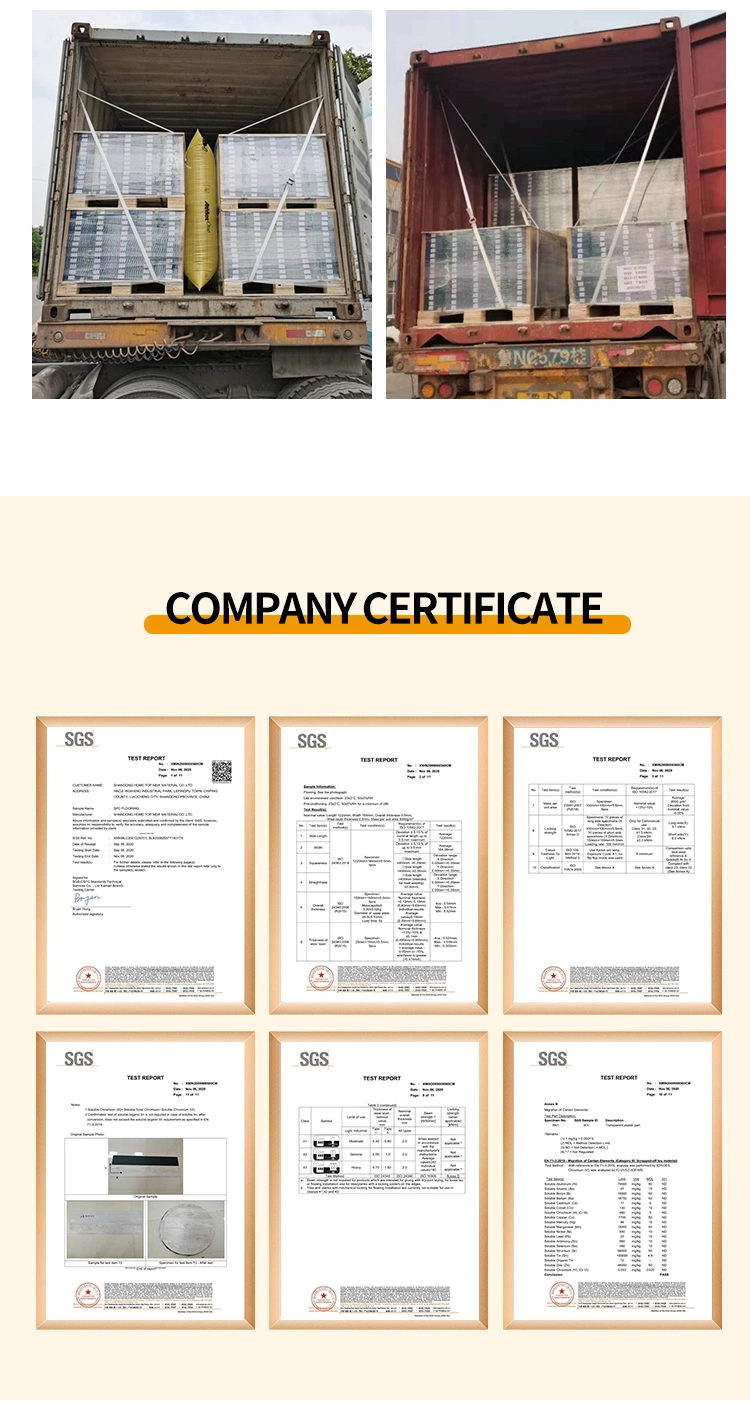 China Manufacturer Direct Selling Environmental Protection Spc PVC Flooring 4mm 5mm 6mm Spc Flooring