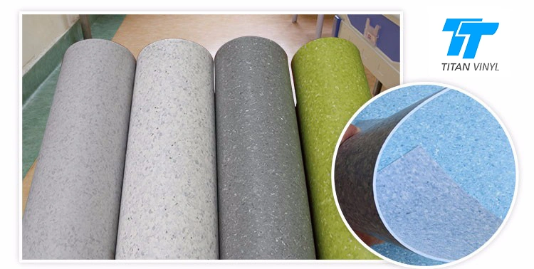 Wholesale Roll Vinyl Flooring PVC Homogeneous Vinyl Hospital Linoleum Flooring/Roll/Sheet