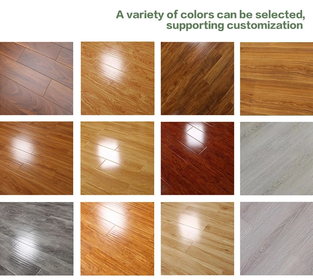 Laminate Flooring Thickness 0.32mm-2.0mm Waterproof Non Slip Simple Style Plastic PVC Floor Laminate Linoleum Wood PVC Vinyl Flooring for Indoor Decoration