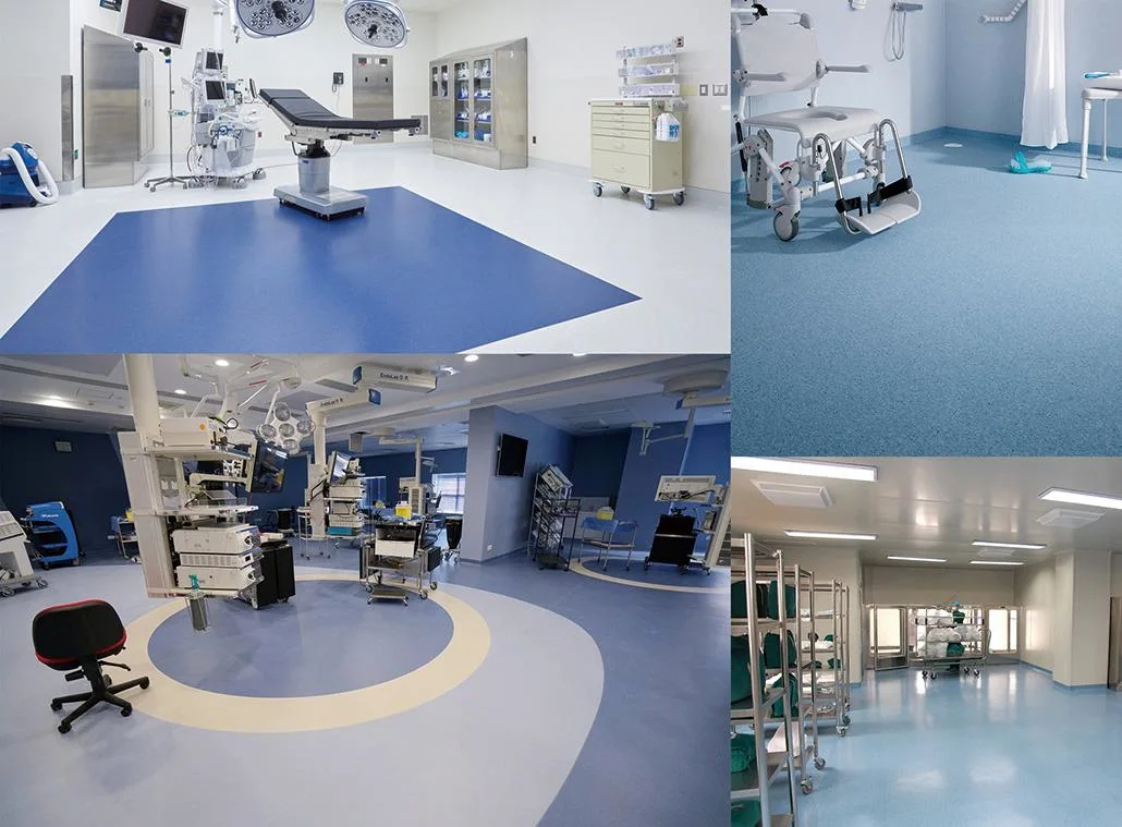 100% PVC Indoor Vinyl Hospital Flooring/Roll/Sheet Price From China