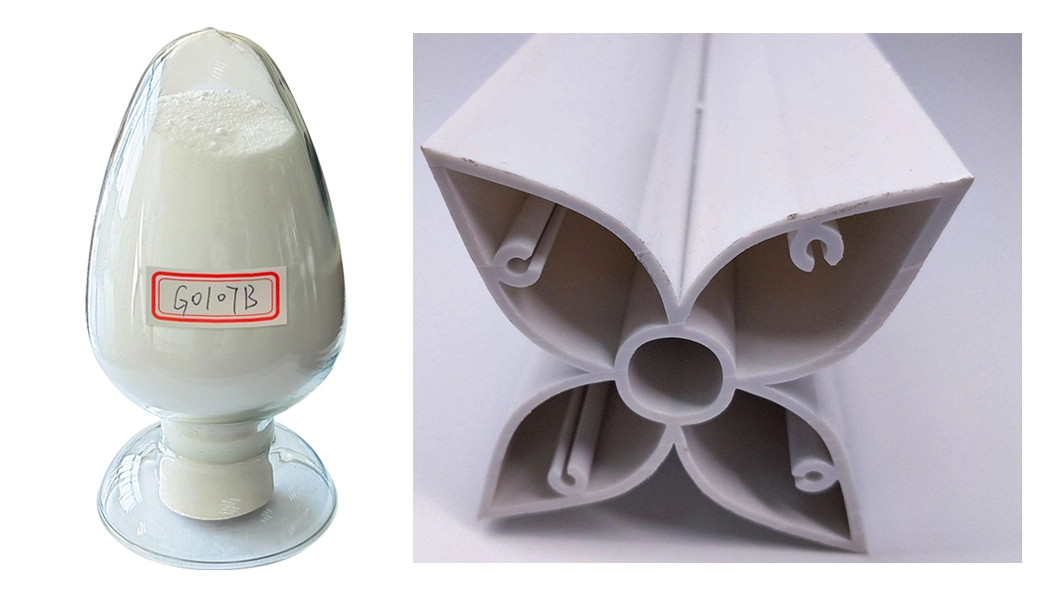 Environmentally Friendly Plastic Processing Aids Ca-Zn Stabilizer G0107b Applied to Polyvinyl Chloride Profiles