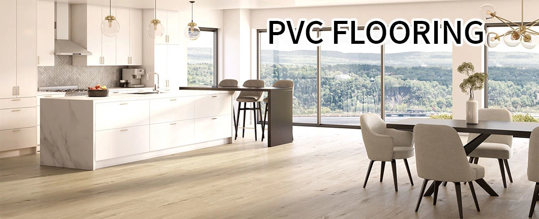 PVC Flooring with Wear Resistant Plastic Click Vinyl PVC Flooring Wholesale