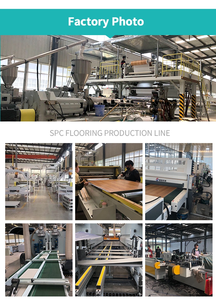 China Manufacturer Plastic Luxury PVC Vinyl Sheet 4mm Wood Engineered Spc Flooring for Commerical Use Spc Flooring