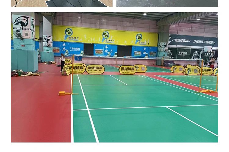 Factory Wholesale PVC Professional Sports Floor for Indoor Basketball Court