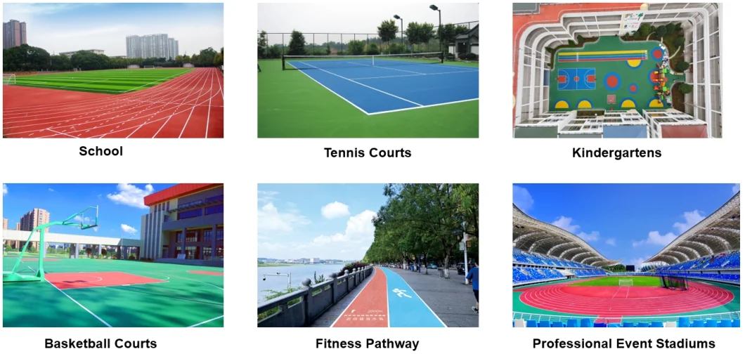 Synthetic Athletic Running Track/Plastic Rubber Racetrack Sports Field/Runway Surface Flooring