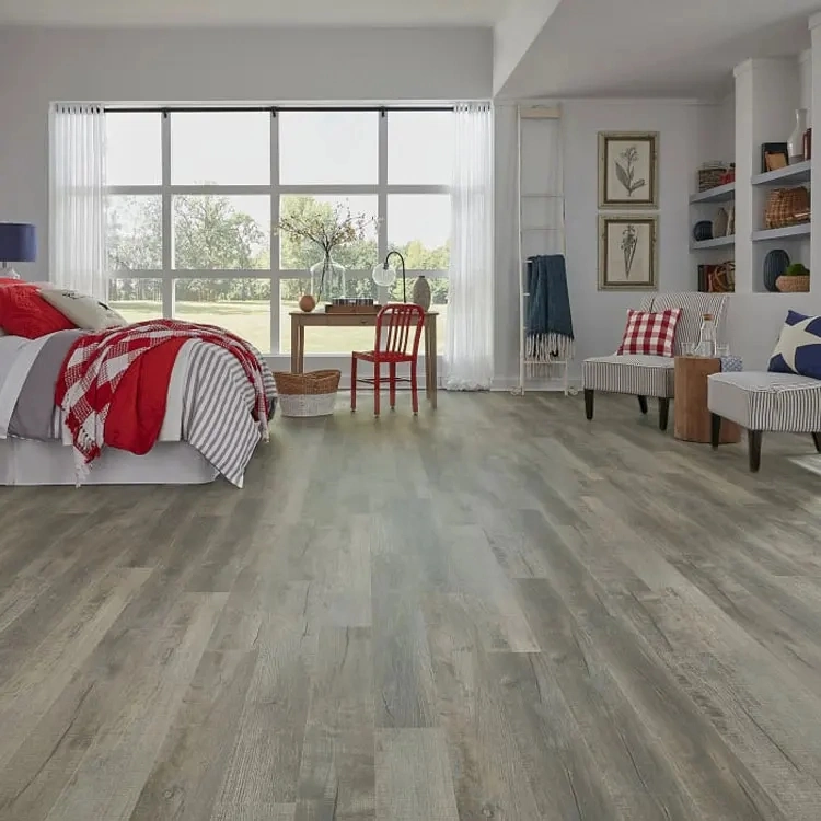 Material Eir Surface with Oak Pattern Luxury Vinyl Click Spc Flooring