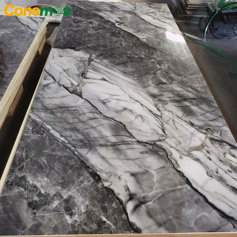 Wholesale Stone Plastic Compose Flooring Wood Shower PVC Wall Panel UV Marble Sheet for Bathroom