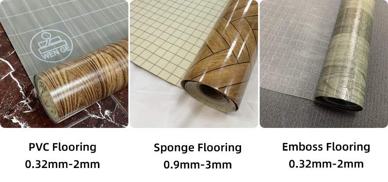 Waterproof Cheap Linoleum Flooring Non-Slip Plastic Vinyl Floor Mat PVC Sponge Flooring for Indoor Decoration