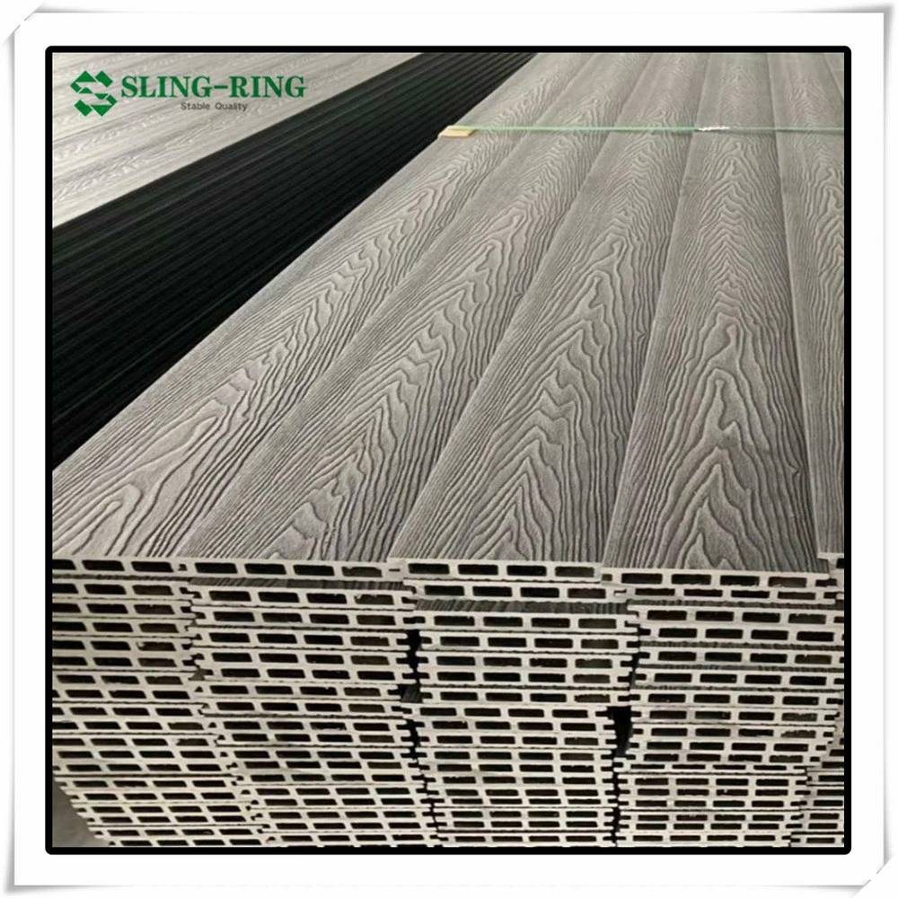 Outdoor Plastic Wood Composite Deck Tiles WPC Interlocking Tiles