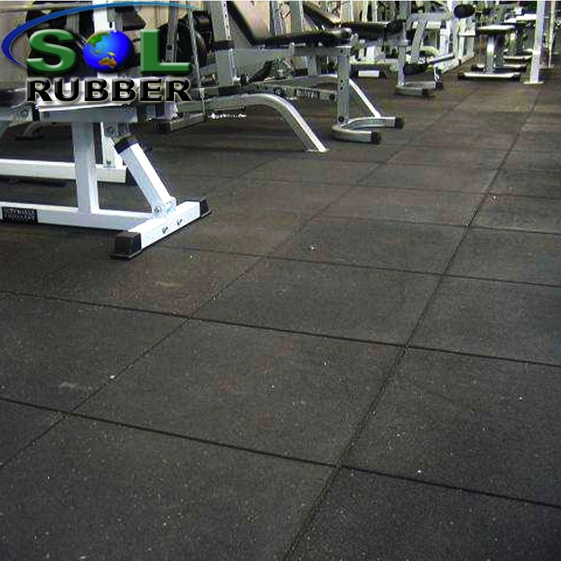 Non-Slip Gym Mat Rubber Flooring Tile