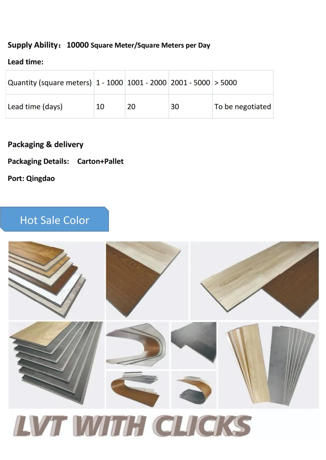 Wholesale UV Coating PVC Dry Back Lvt Vinyl Plastic Flooring for Bathroom