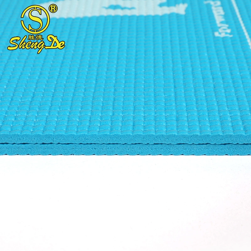 China High Density Custom Logo Non Slip 6mm Anti Fatigue Folding Foldable Gym Travel Size PVC Yoga Mat