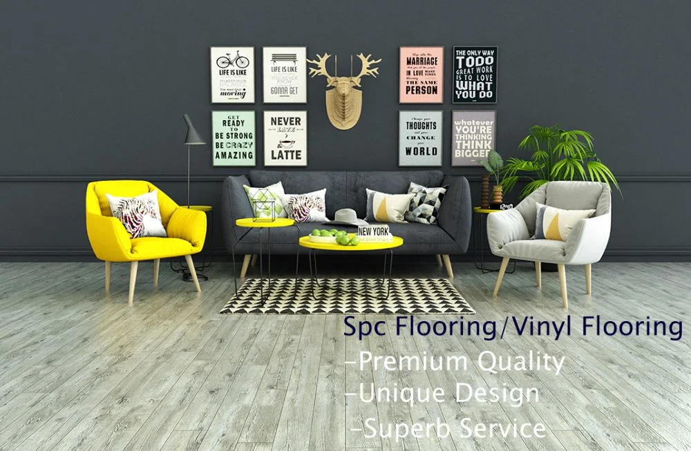 2024 China 5mm PVC Flooring Waterproof Vinyl Tile/Vinyl Flooring Stone Wood Plastic-Floor Click System Rigid Core Manufacturer Spc Flooring From Home