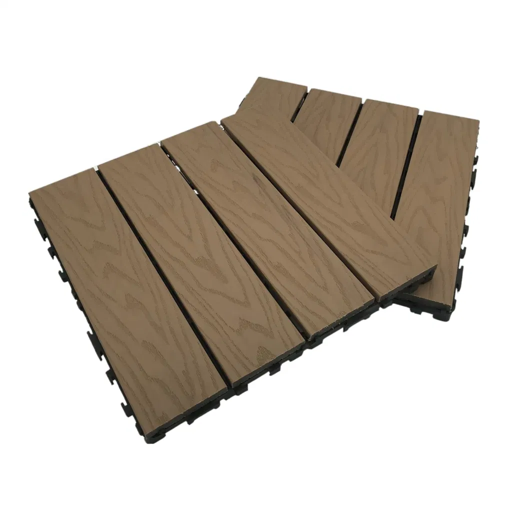 Outdoor Composite Balcony Flooring Interlocking Panel Other Landscaping &amp; WPC Decking Tiles