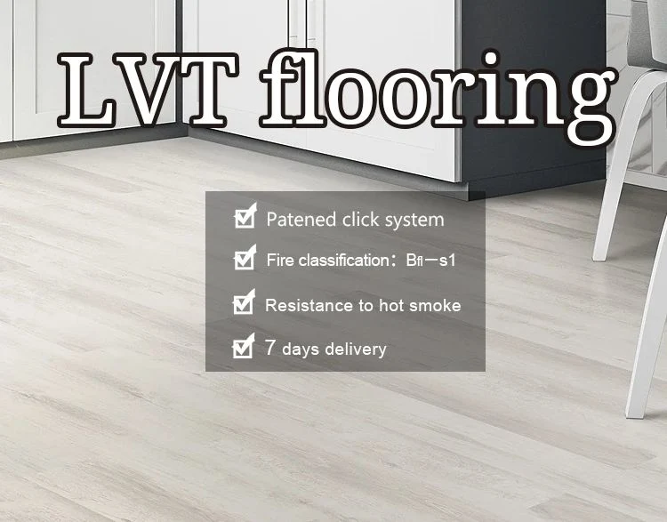 Waterproof PVC Wood Unilin Click Lvt Flooring PVC Floor Tile Vinyl Flooring Chinese Suppliers