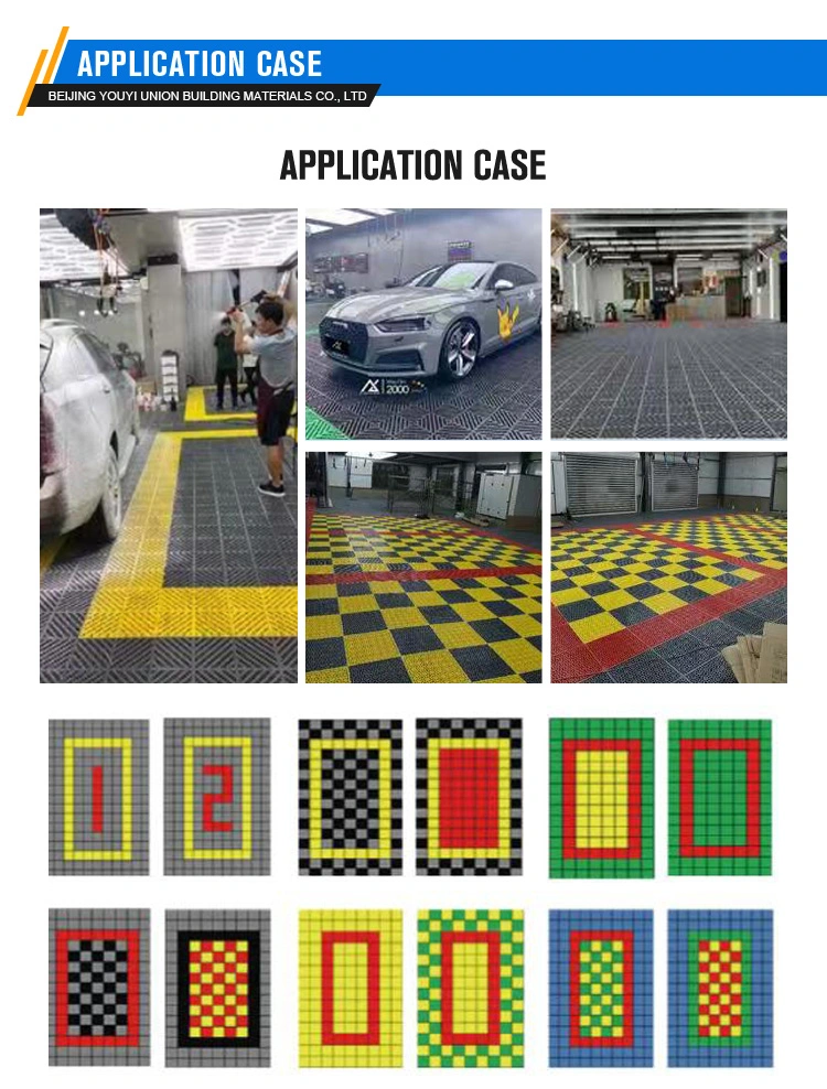 Chemical-Resistant PP Tile for Auto Workshops and Garages