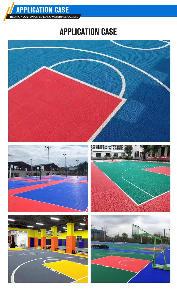 Outdoor Snap Gird Interlocking Sports Perforated Flooring Tile Modular Geometric Plastic Gym Floor Vinyl Tile