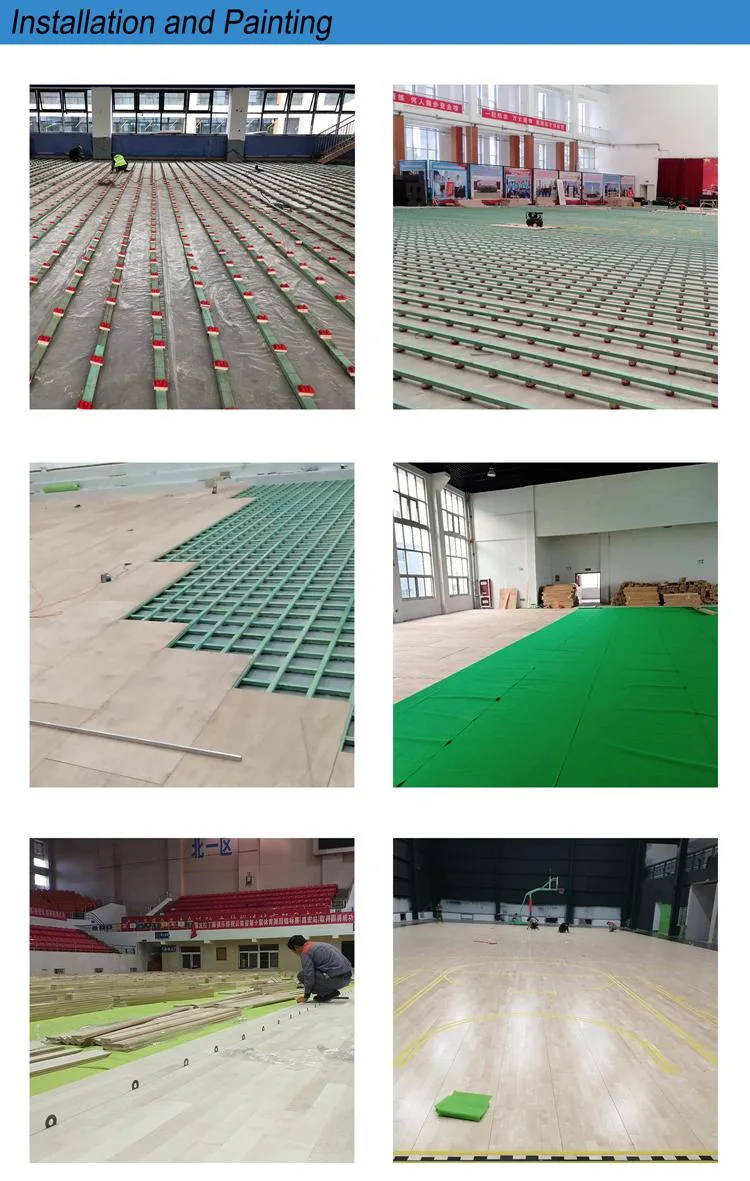 PVC Indoor Maple Sport Floor for Basketball Court