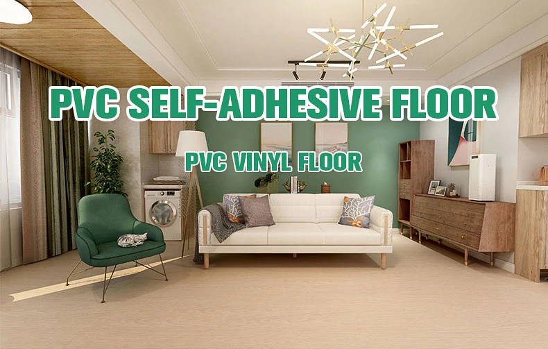 China Suppliers High End Commercial Application Self Adhesive Vinyl Floor Tiles PVC Material Wood Texture Vinyl Plank Flooring