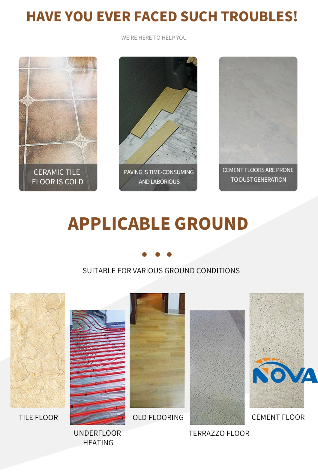 PVC Flooring Stock Wholesale Laminate Plastic Vinyl Roll Floor Covering Carpet Sheet