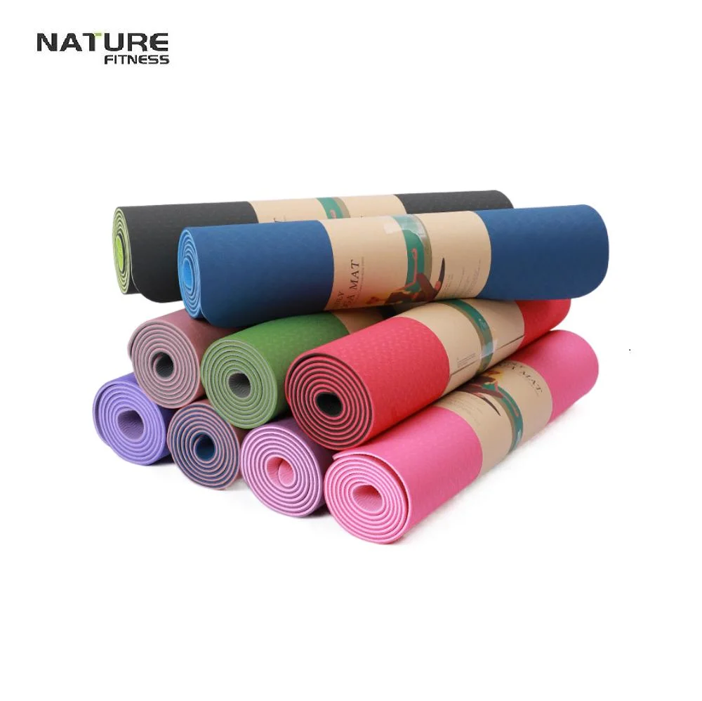 High Quality 2024 Popular Pilates Fitness Mat Exercise Mat Custom Eco TPE Non Slip Custom Logo Yoga Mat Manufacturer