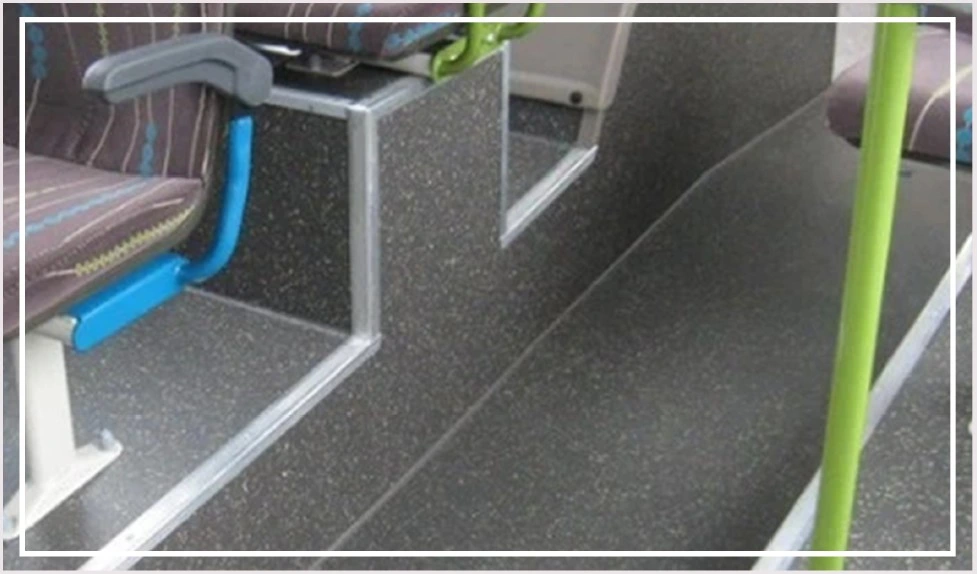 High Quality Manufacturer of Transport Vinyl Flooring Roll Industrial Vinyl Floor Transport Vinyl Industrial Flooring PVC for Rail Way Bus and Coach