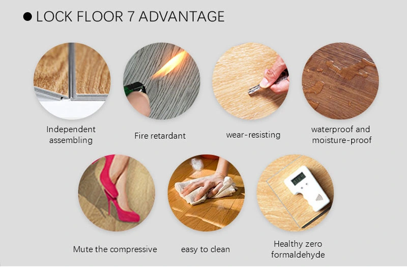 100% Virgin Material Spc Lvt PVC Plastic Vinyl Floor Vinyl Flooing for Home